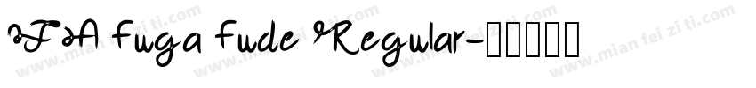 TA fuga fude Regular字体转换